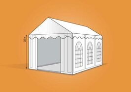 PVC tent 3x6m