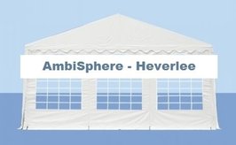 Endwall 3m PVC met rits en boogvensters