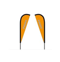 Solar dubbelzijdig 2m met mast en draagtas