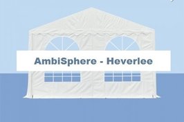 Endwall 4m PVC met rits en boogvensters