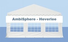 Endwall 6m PVC met rits en boogvensters