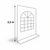 Zijwand 2,2m PVC