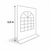 Zijwand 2,6m PVC