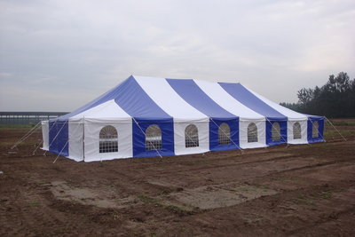 Pole tent 5x10m